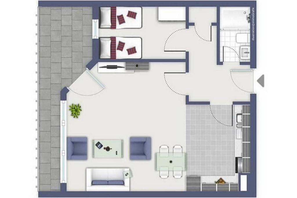 Strandhotel Wohnung 43 Даме Екстериор снимка